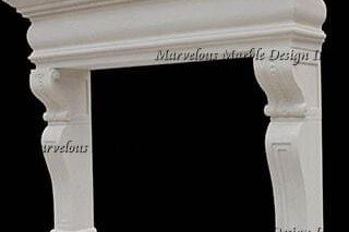 Italian design limestone mantel