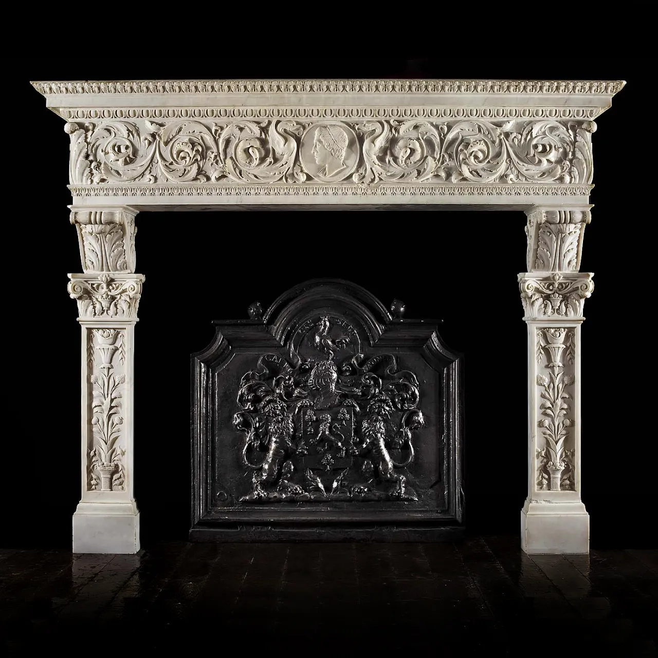 Antique 308 Custom Marble Mantel design